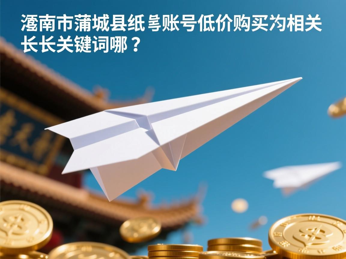 渭南市蒲城县纸飞机账号低价购买的相关长尾关键词有哪些