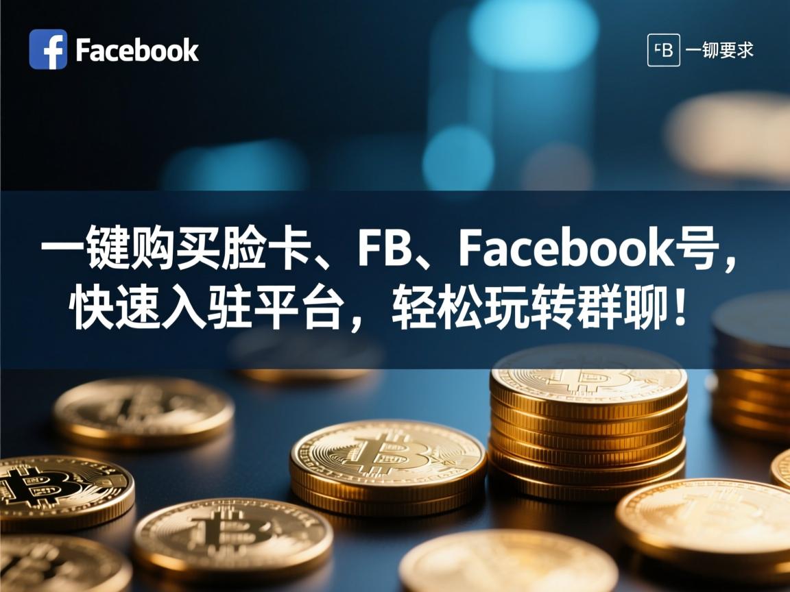 “一键购买脸书、FB、Facebook号，快速入驻平台，轻松玩转群聊！”