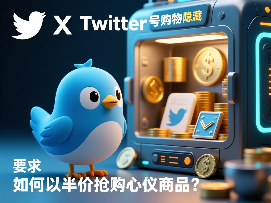 推特、小蓝鸟、X、 Twitter号购物的隐藏宝藏：如何以半价抢购心仪商品？