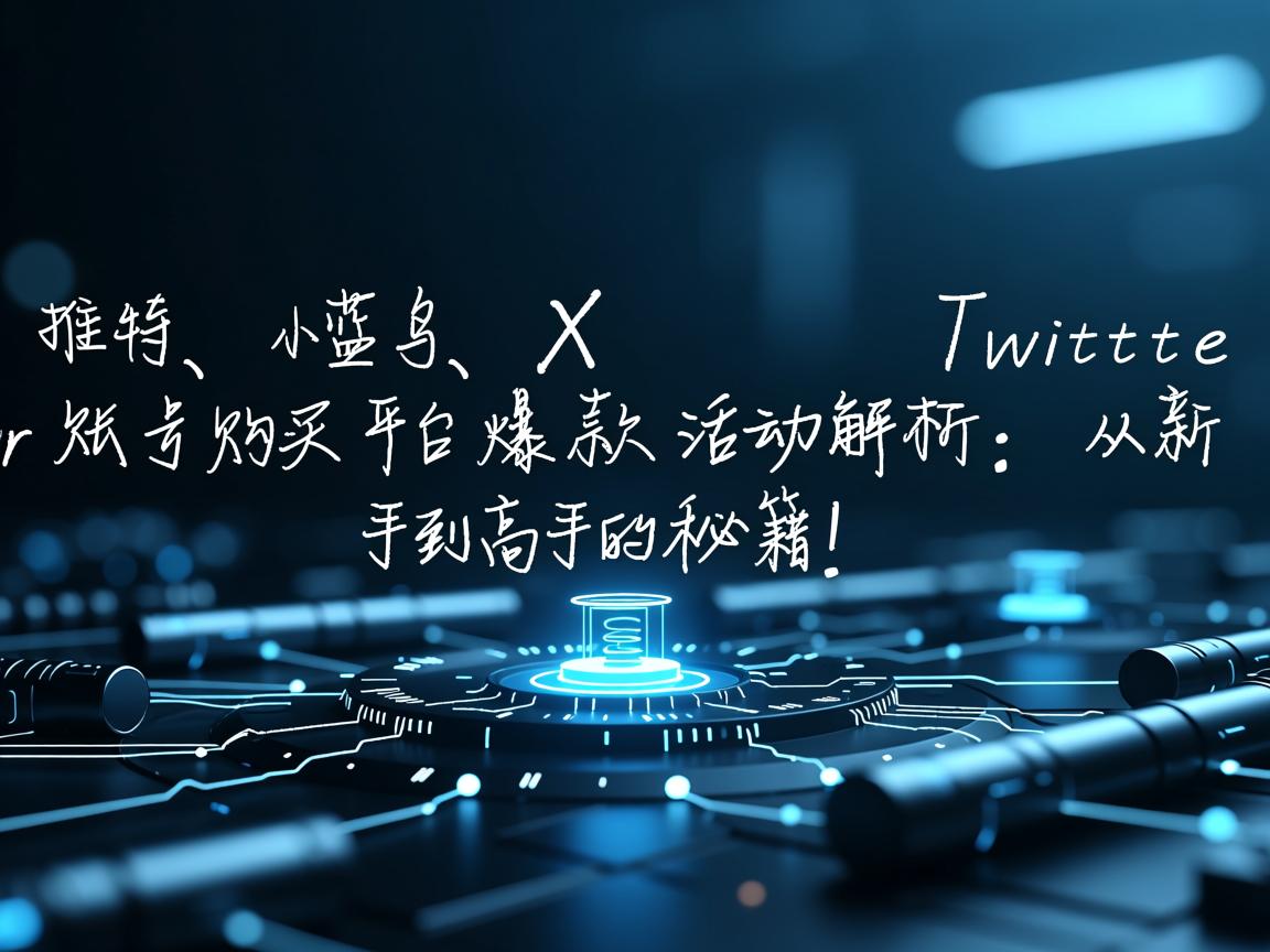 “推特、小蓝鸟、X、 Twitter账号购买平台爆款活动解析：从新手到高手的秘籍！”