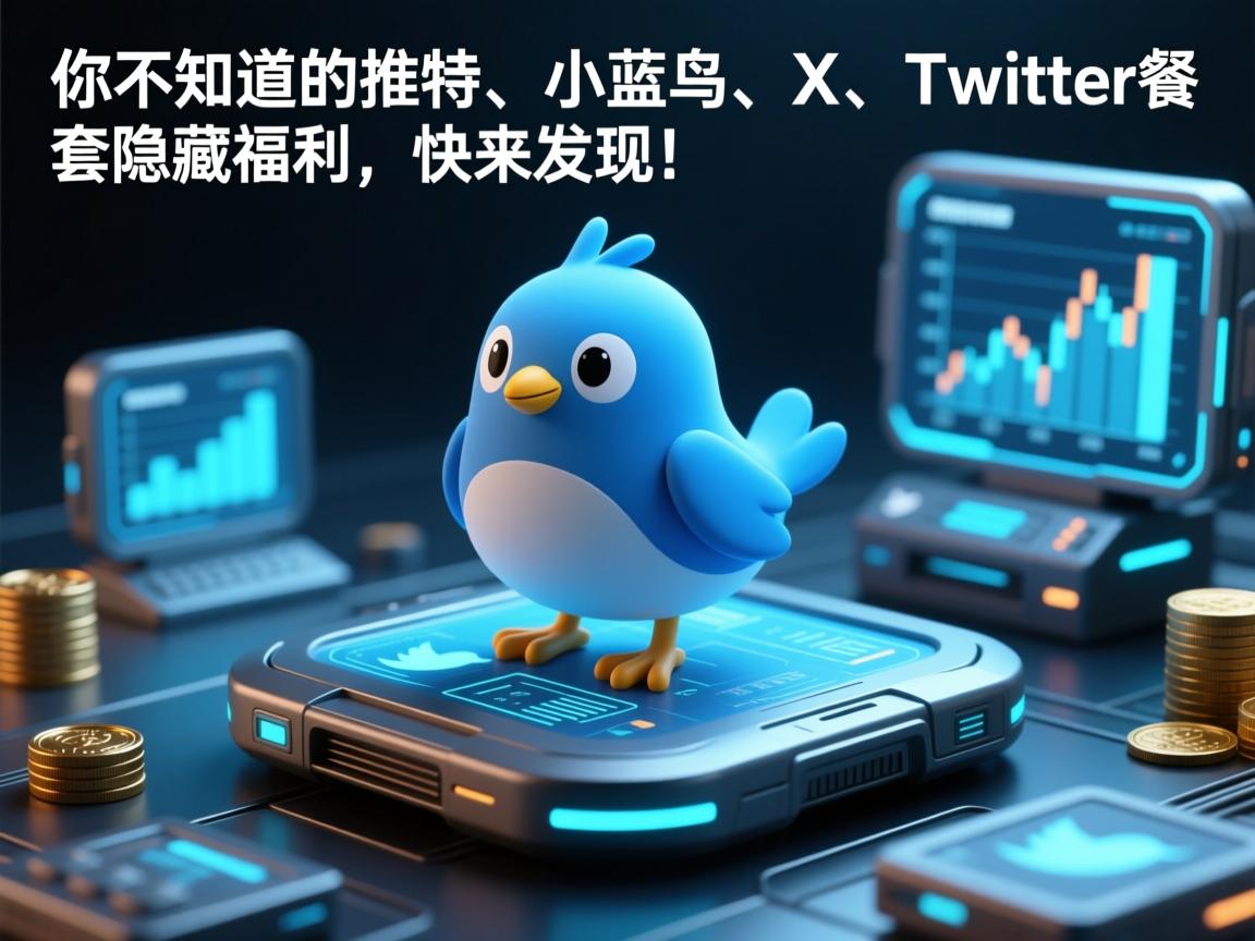 “你不知道的推特、小蓝鸟、X、 Twitter套餐隐藏福利，快来发现！”