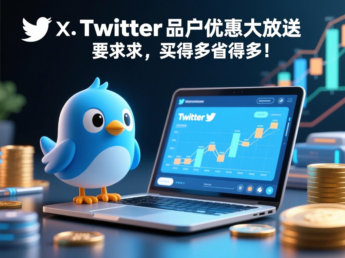 推特、小蓝鸟、X、 Twitter成品账户优惠大放送，买得多省得多！