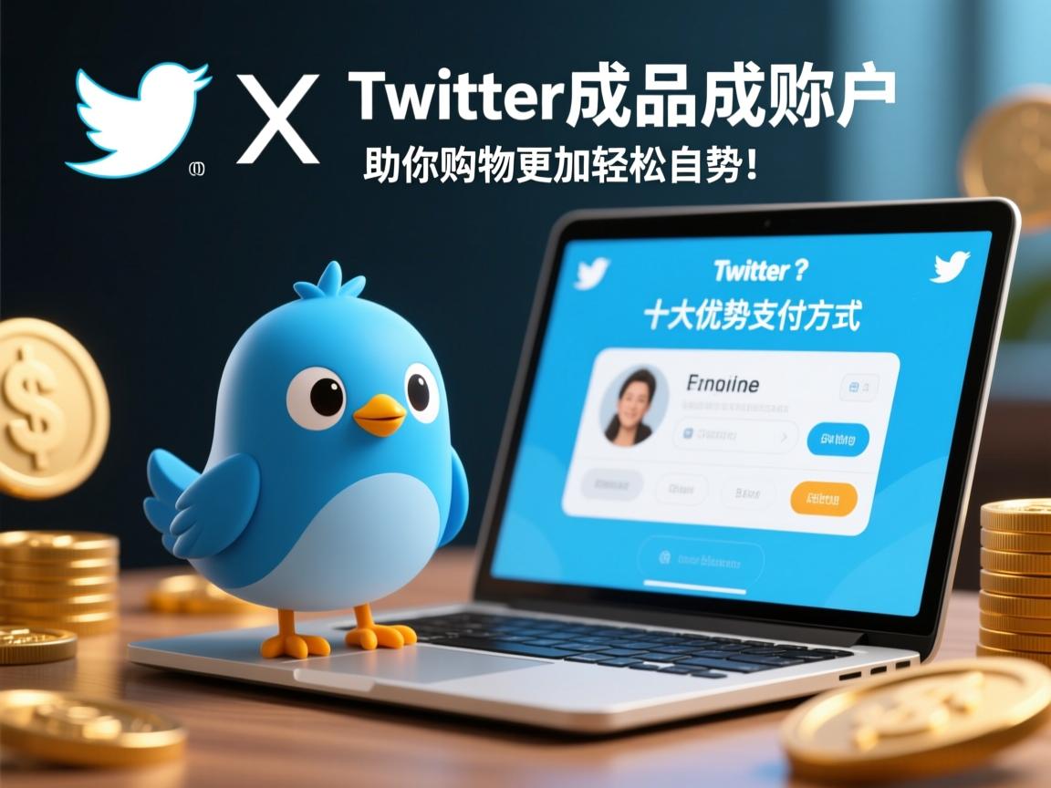 推特、小蓝鸟、X、 Twitter成品账户支付方式的十大优势，助你购物更加轻松自如！