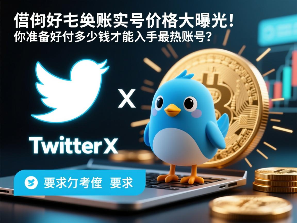 推特、小蓝鸟、X、 Twitter账号价格大曝光！你准备好付多少钱才能入手最热账号？
