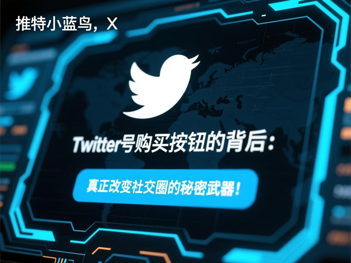 “推特、小蓝鸟、X、 Twitter账号购买按钮的背后：真正改变社交圈的秘密武器！”