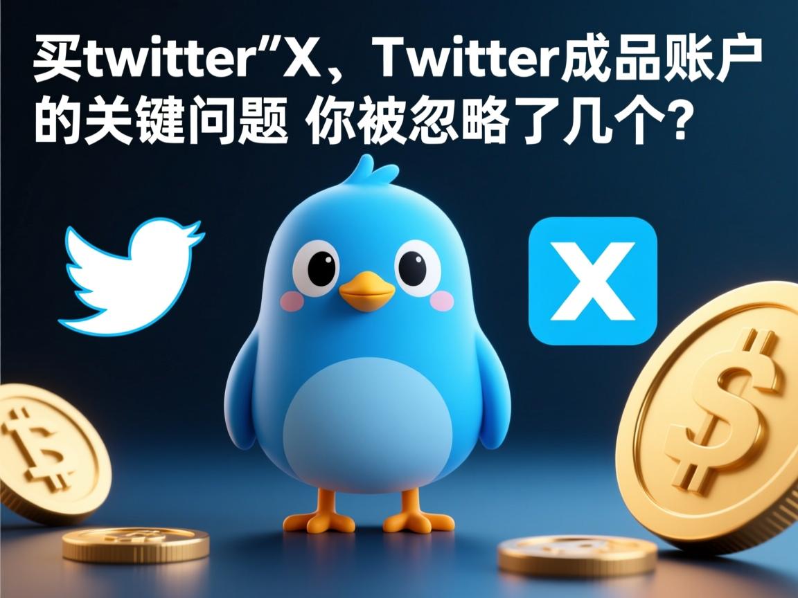 买推特、小蓝鸟、X、 Twitter成品账户时的关键问题,你被忽略了几个?