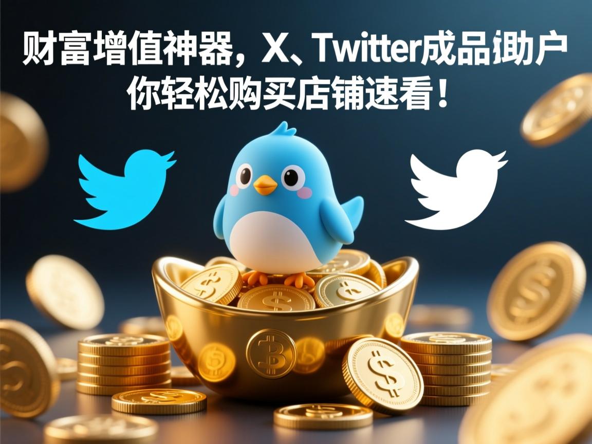 财富增值神器:推特、小蓝鸟、X、 Twitter成品账户助你轻松购买店铺,速看!