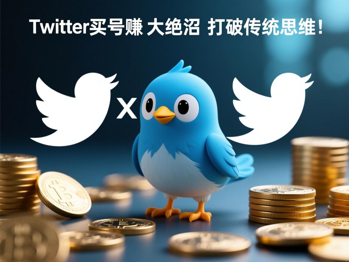 在推特、小蓝鸟、X、 Twitter买账号赚大钱的绝招，打破传统思维！