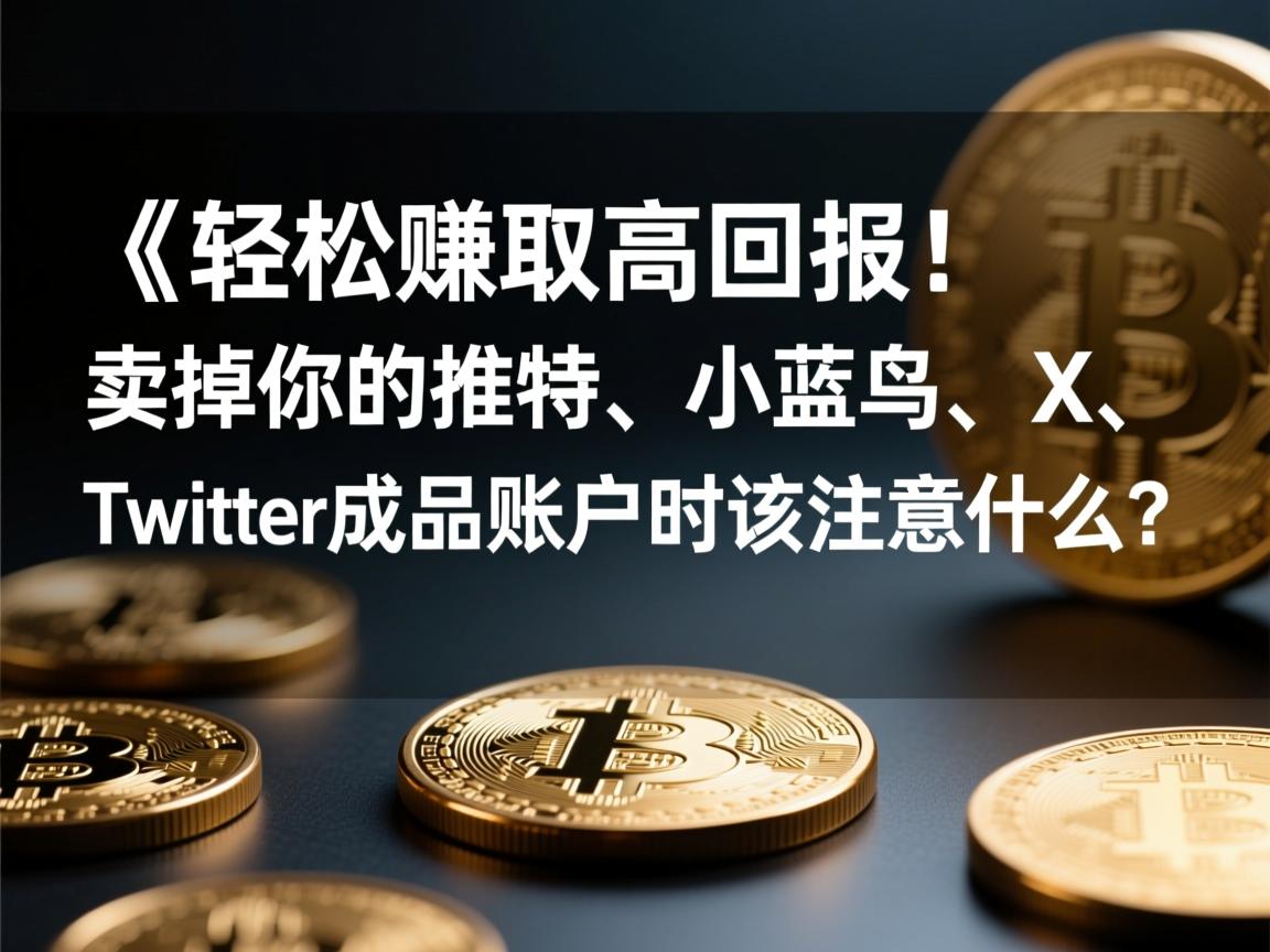 《轻松赚取高回报！卖掉你的推特、小蓝鸟、X、 Twitter成品账户时该注意什么？》
