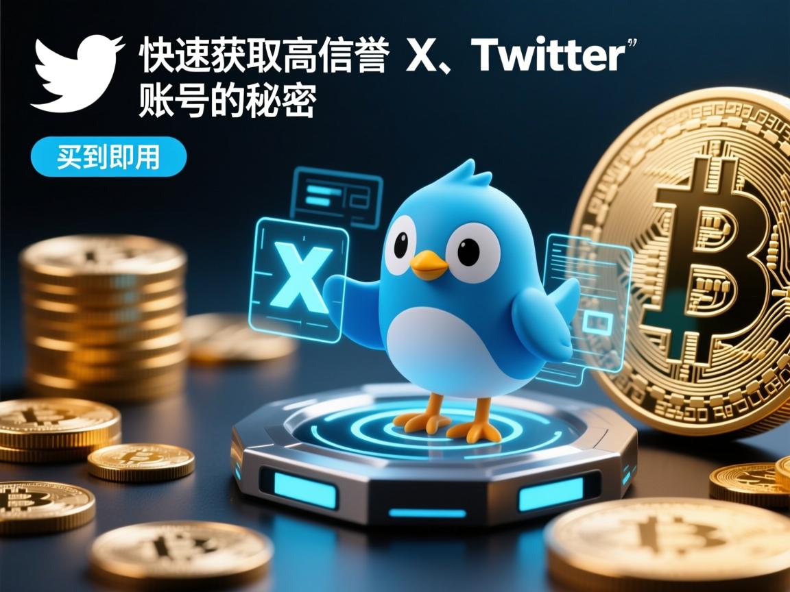 快速获取高信誉推特、小蓝鸟、X、 Twitter账号的秘密，买到即用