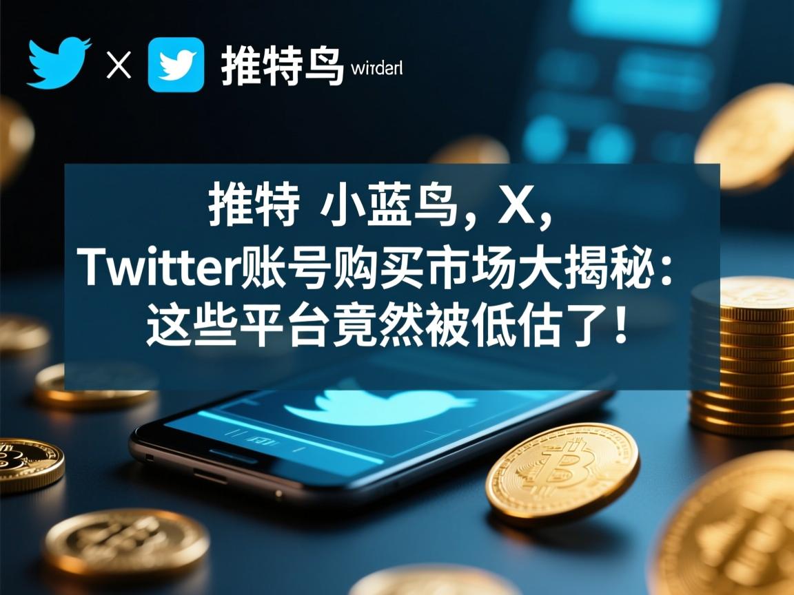 “推特、小蓝鸟、X、 Twitter账号购买市场大揭秘:这些平台竟然被低估了!”