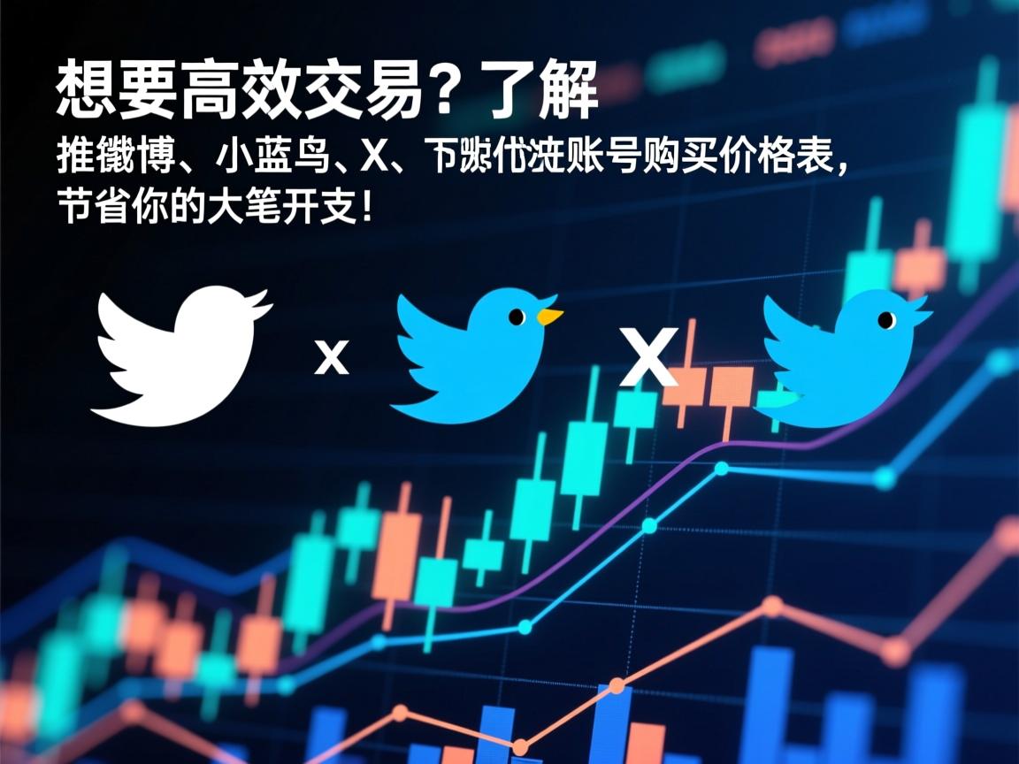 想要高效交易？了解 推特、小蓝鸟、X、 Twitter账号购买价格表，节省你的大笔开支！