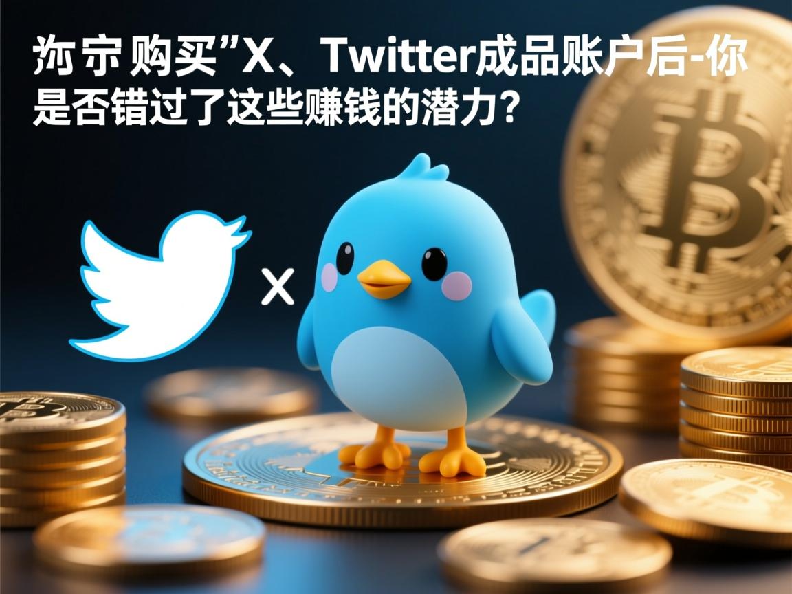 购买推特、小蓝鸟、X、 Twitter成品账户后,你是否错过了这些赚钱的潜力?
