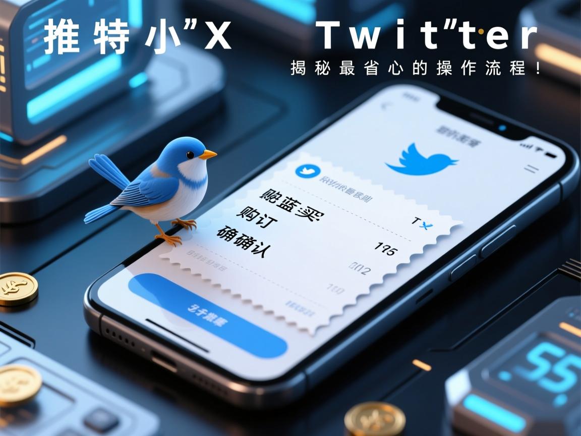 推特、小蓝鸟、X、 Twitter账号购买确认订单，揭秘最省心的操作流程！