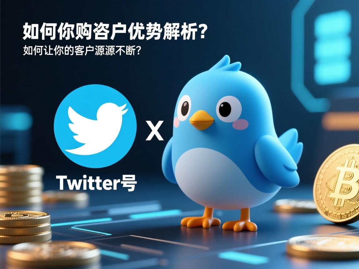 推特、小蓝鸟、X、 Twitter号购买咨询的优势解析，如何让你的客户源源不断？