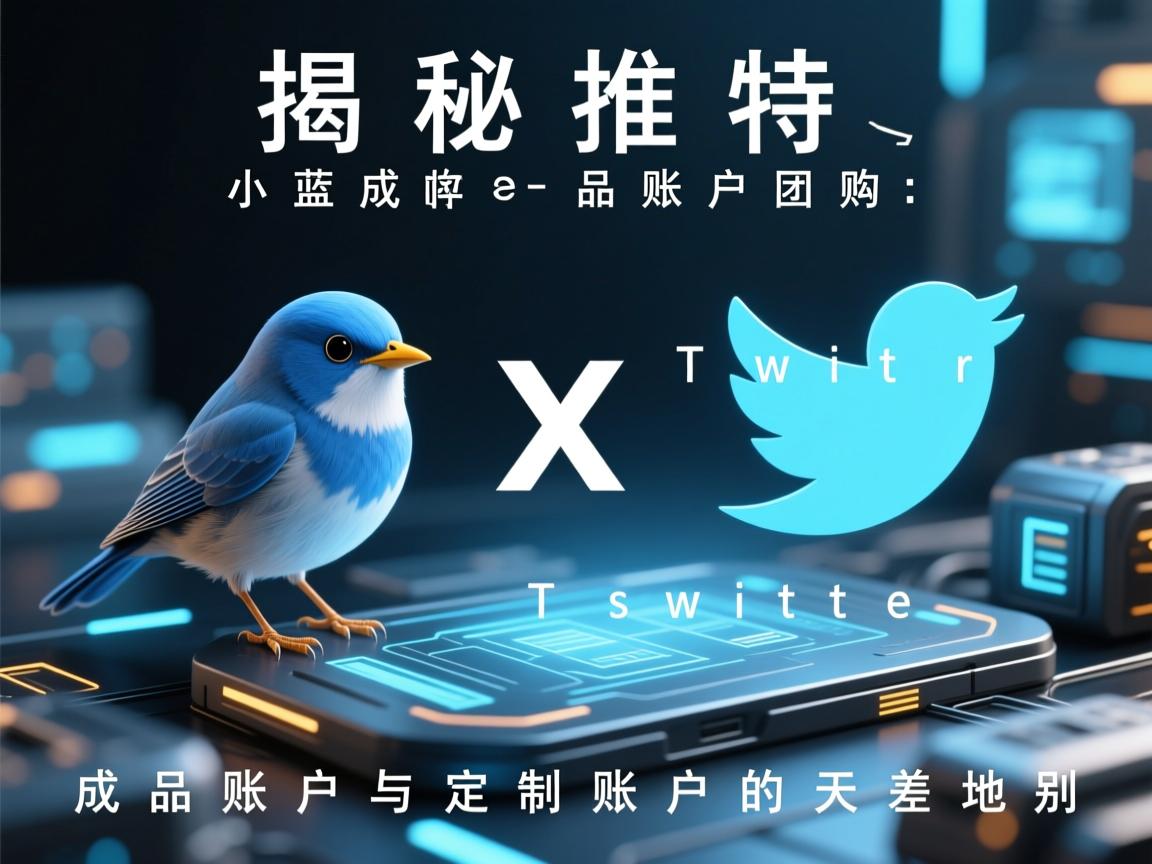 揭秘推特、小蓝鸟、X、 Twitter成品账户团购：成品账户与定制账户的天差地别