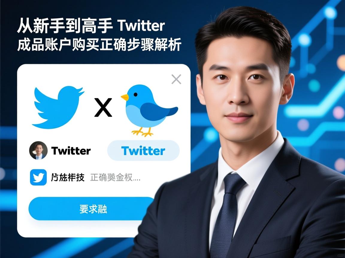 从新手到高手:推特、小蓝鸟、X、 Twitter成品账户购买的正确步骤解析