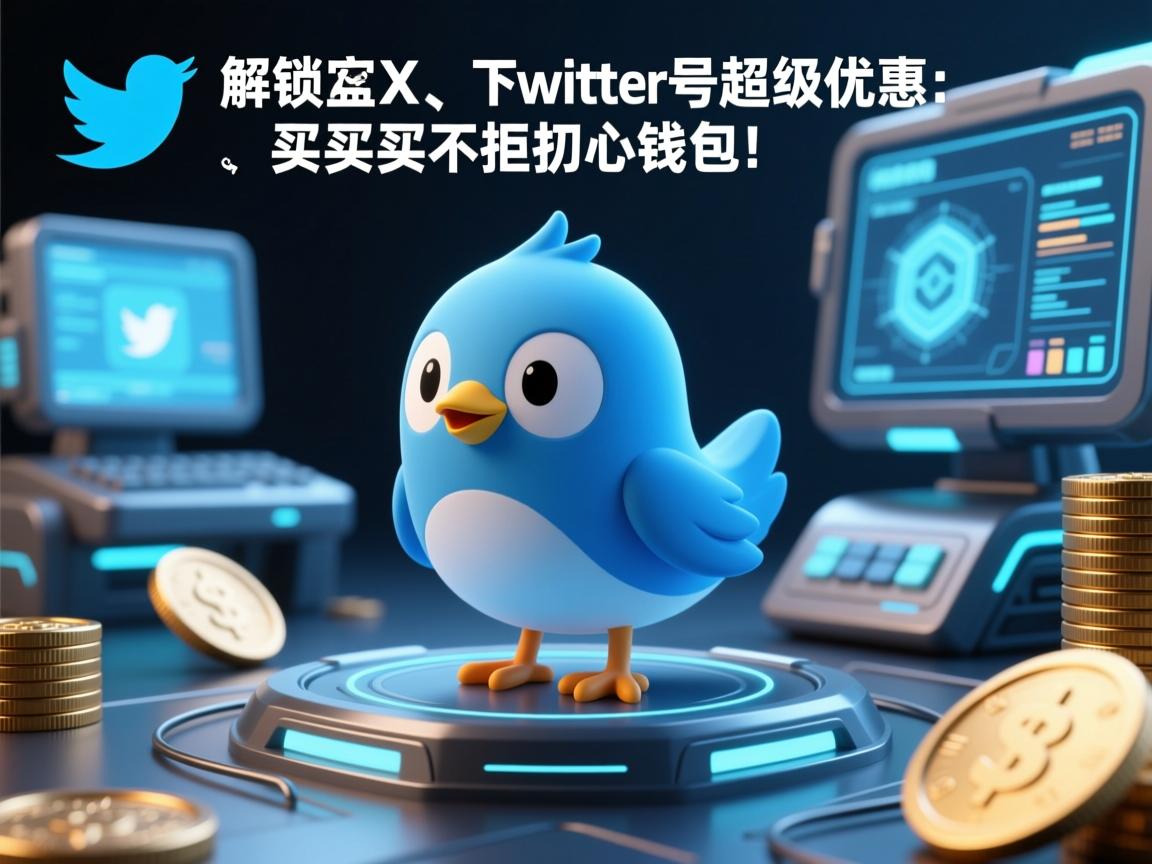 解锁推特、小蓝鸟、X、 Twitter号超级优惠：买买买不用担心钱包！