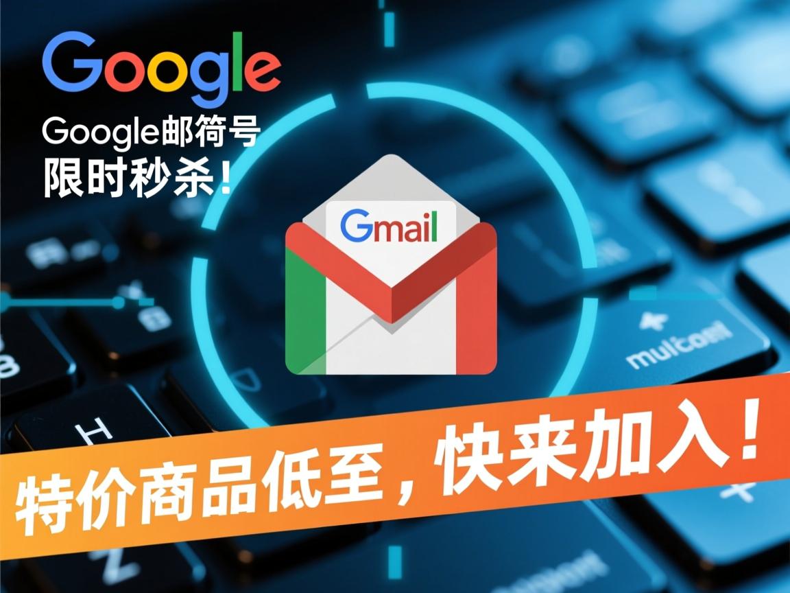 谷歌账号、谷歌邮箱、gmail邮箱、google邮箱号限时秒杀，特价商品低至，快来加入！