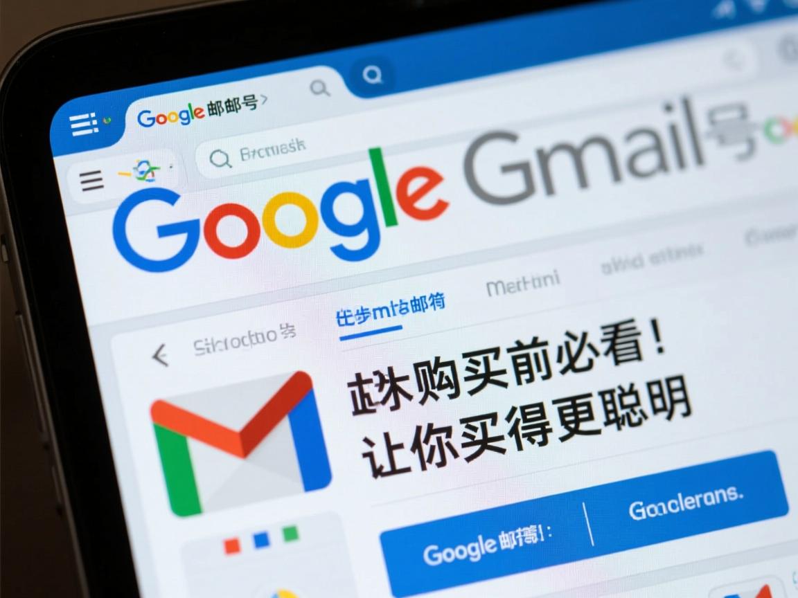 谷歌账号、谷歌邮箱、gmail邮箱、google邮箱号购买前必看！这步骤让你买得更聪明