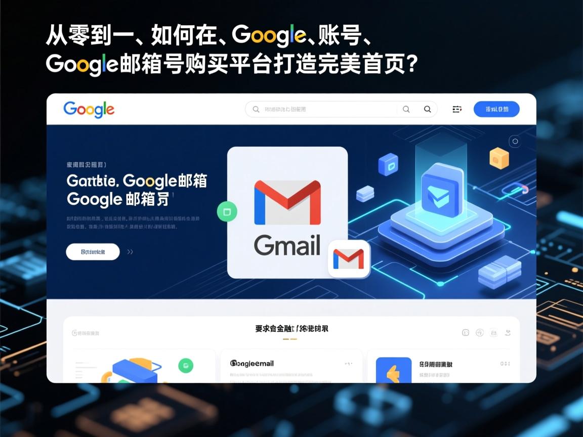 从零到一，如何在谷歌账号、谷歌邮箱、gmail邮箱、google邮箱号购买平台打造完美首页？