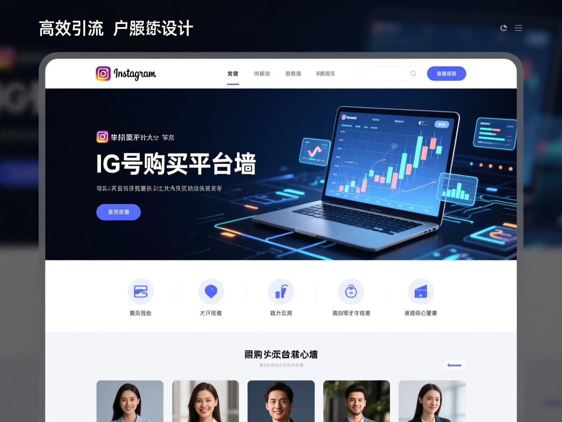 高效引流,INS、照片墙、Instagram、IG号购买平台首页设计的三大核心要素
