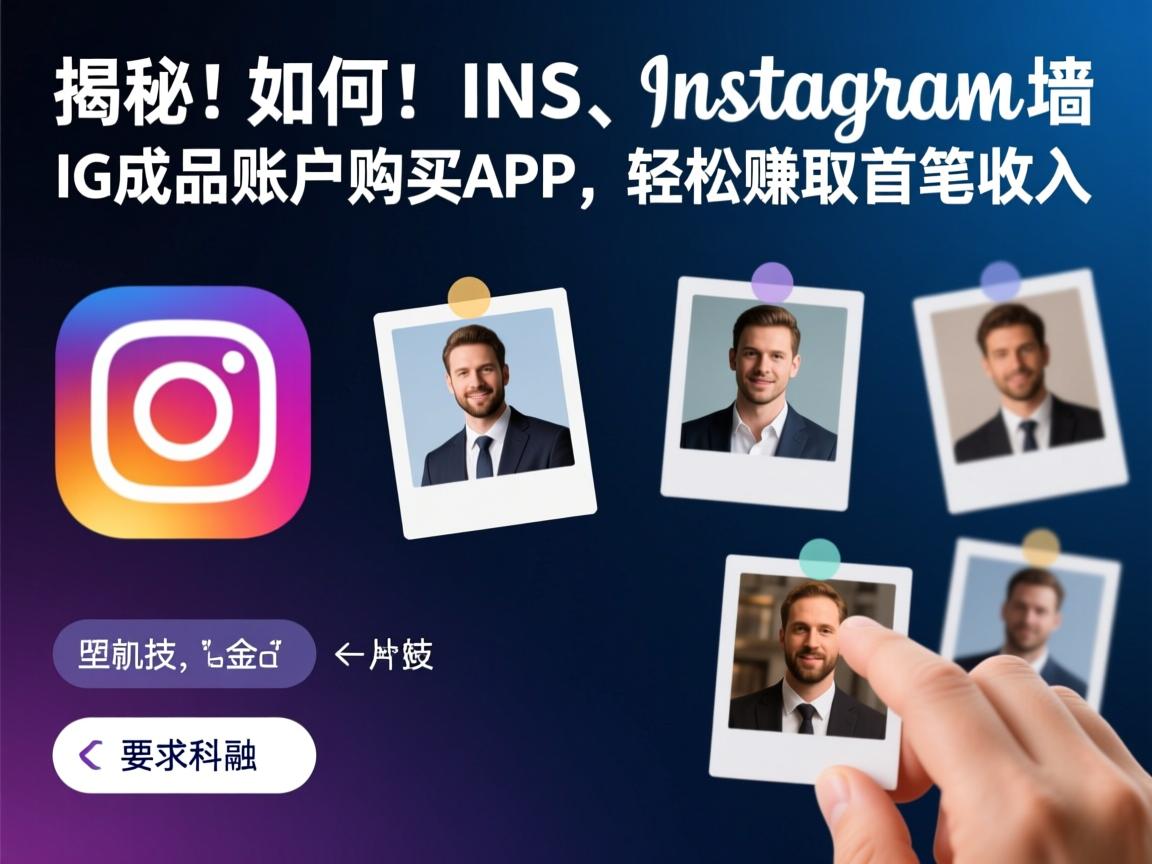 揭秘！如何通过INS、照片墙、‎Instagram、IG成品账户购买APP，轻松赚取首笔收入