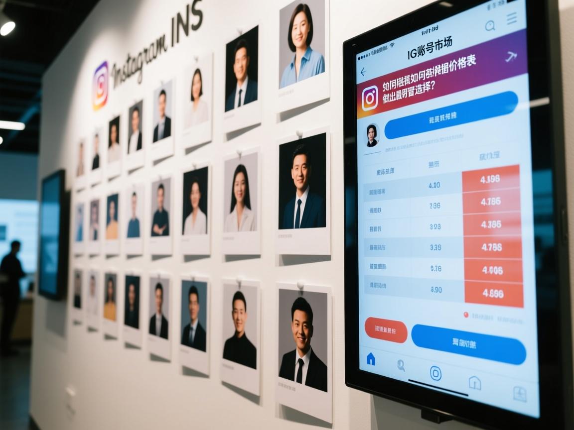 揭秘 INS、照片墙、‎Instagram、IG账号市场：如何根据价格表做出最明智的选择？