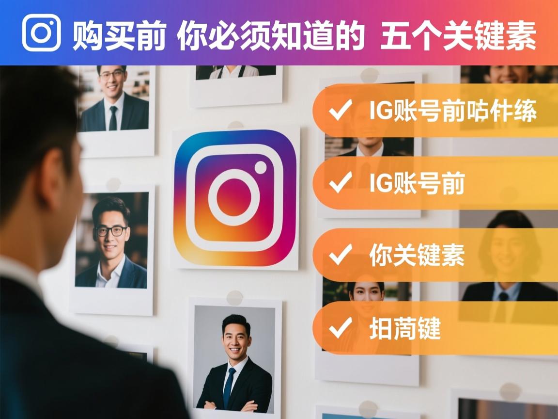 购买INS、照片墙、‎Instagram、IG账号前，你必须知道的五个关键因素