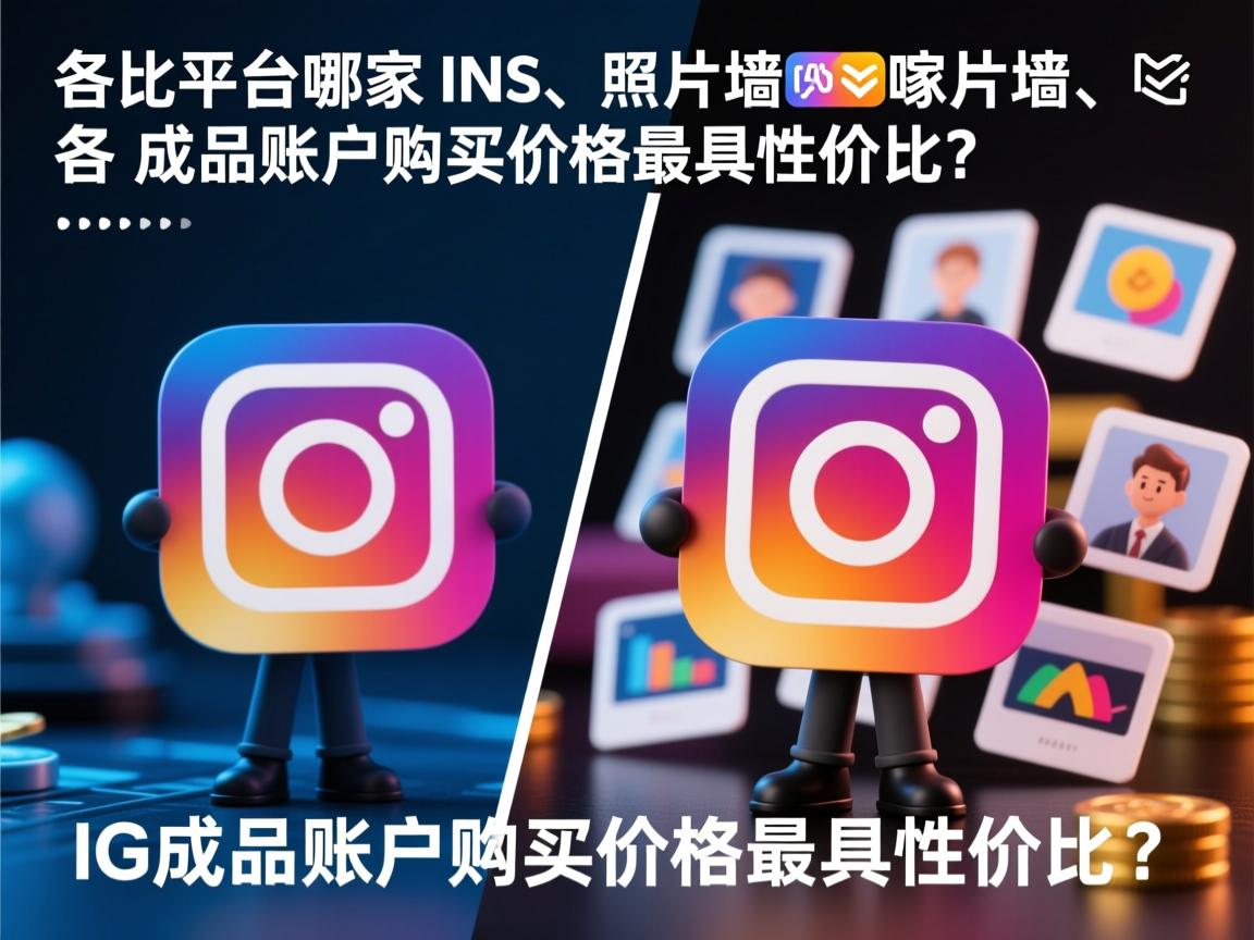 对比各大平台，哪家 INS、照片墙、‎Instagram、IG 成品账户购买价格最具性价比？