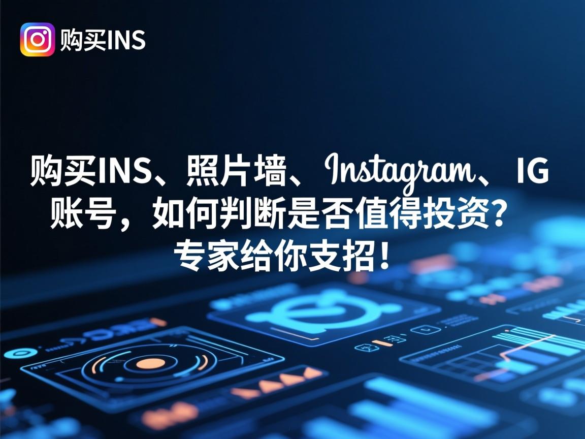 “购买INS、照片墙、‎Instagram、IG账号，如何判断是否值得投资？专家给你支招！”