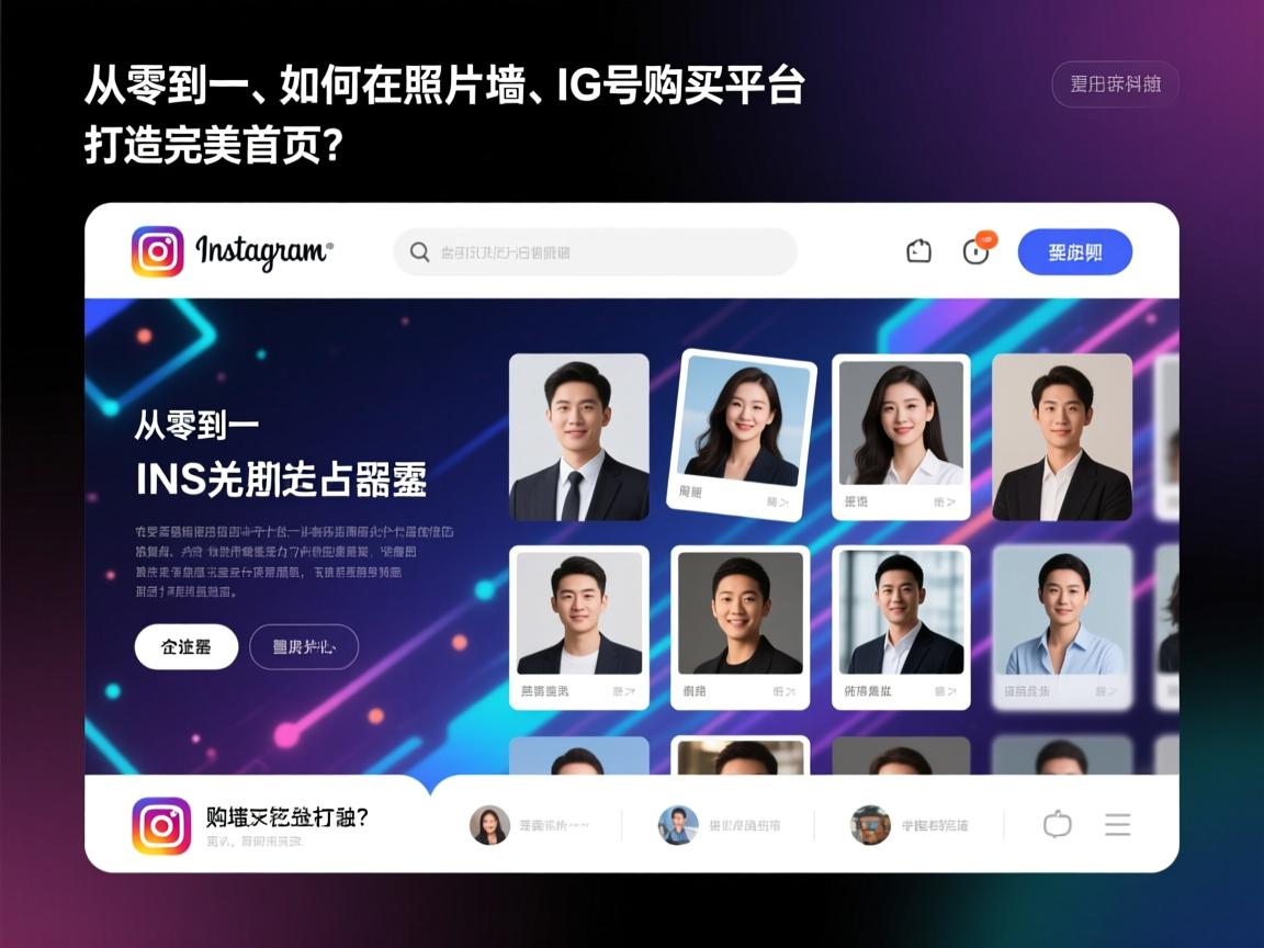 从零到一，如何在INS、照片墙、‎Instagram、IG号购买平台打造完美首页？