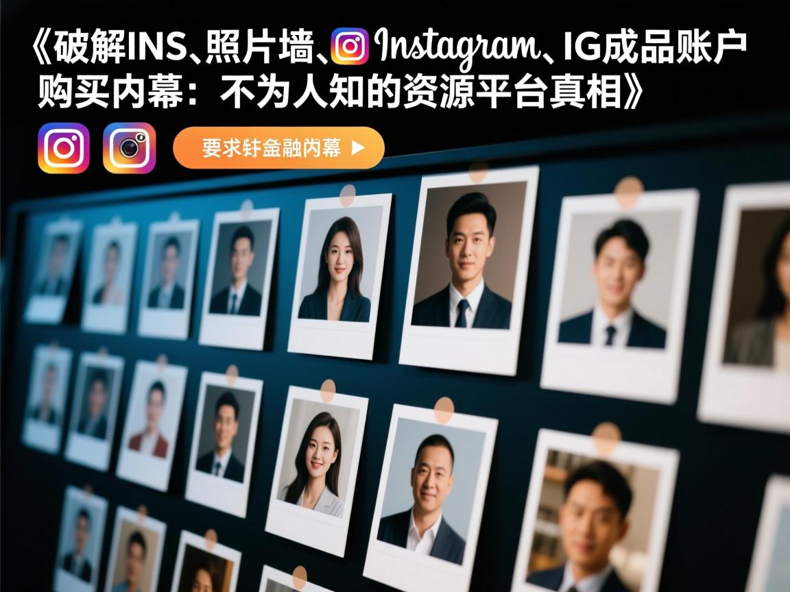 《破解INS、照片墙、‎Instagram、IG成品账户购买内幕：不为人知的资源平台真相》
