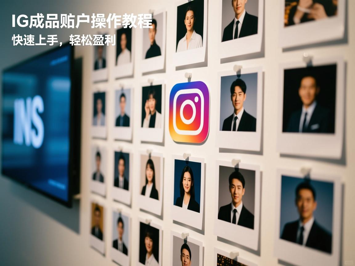 INS、照片墙、‎Instagram、IG成品账户操作教程：快速上手，轻松盈利