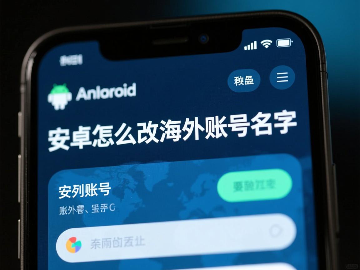 安卓怎么改海外账号名字