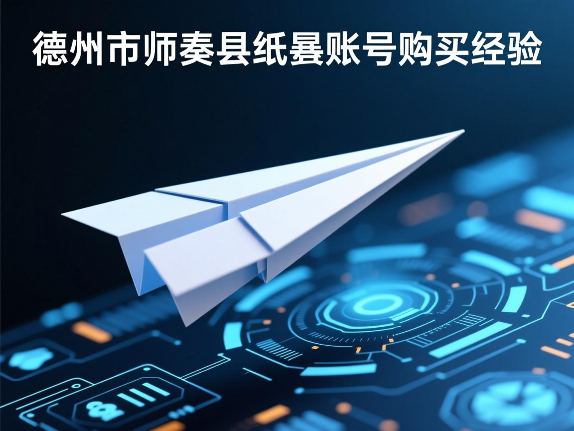 德州市夏津县纸飞机账号购买经验