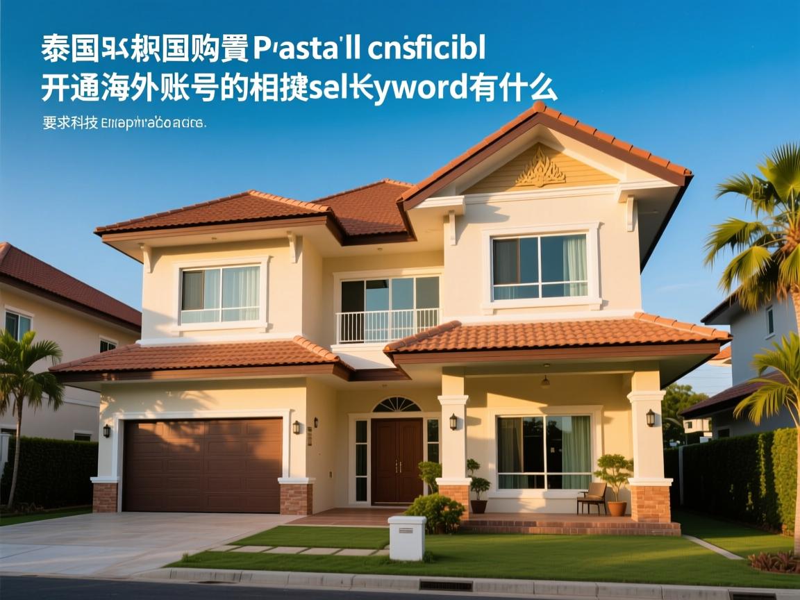 泰国购置房产如何开通海外账号的相关长尾关键词有什么