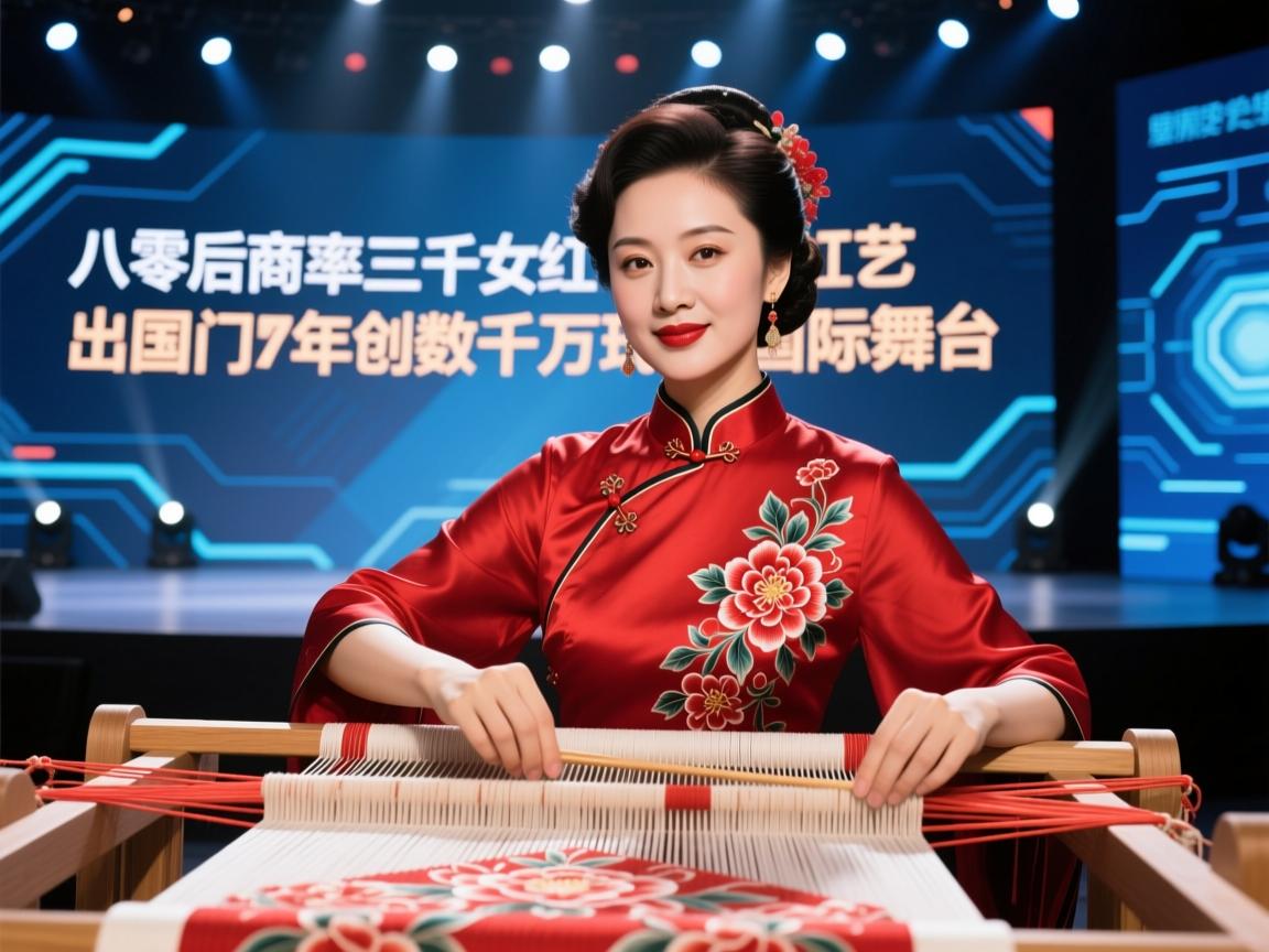 八零后女商率三千女红织艺出国门，年创数千万现国际舞台。