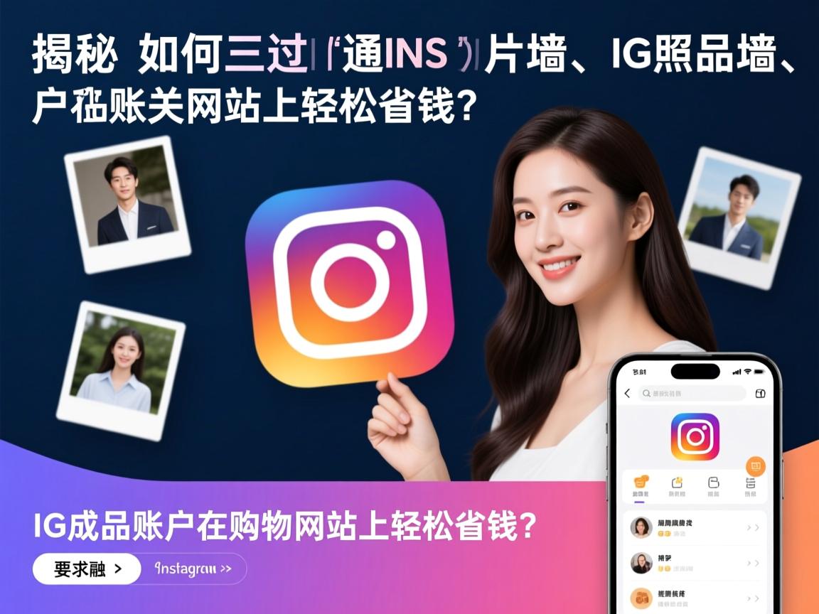 揭秘：如何通过INS、照片墙、‎Instagram、IG成品账户在购物网站上轻松省钱？