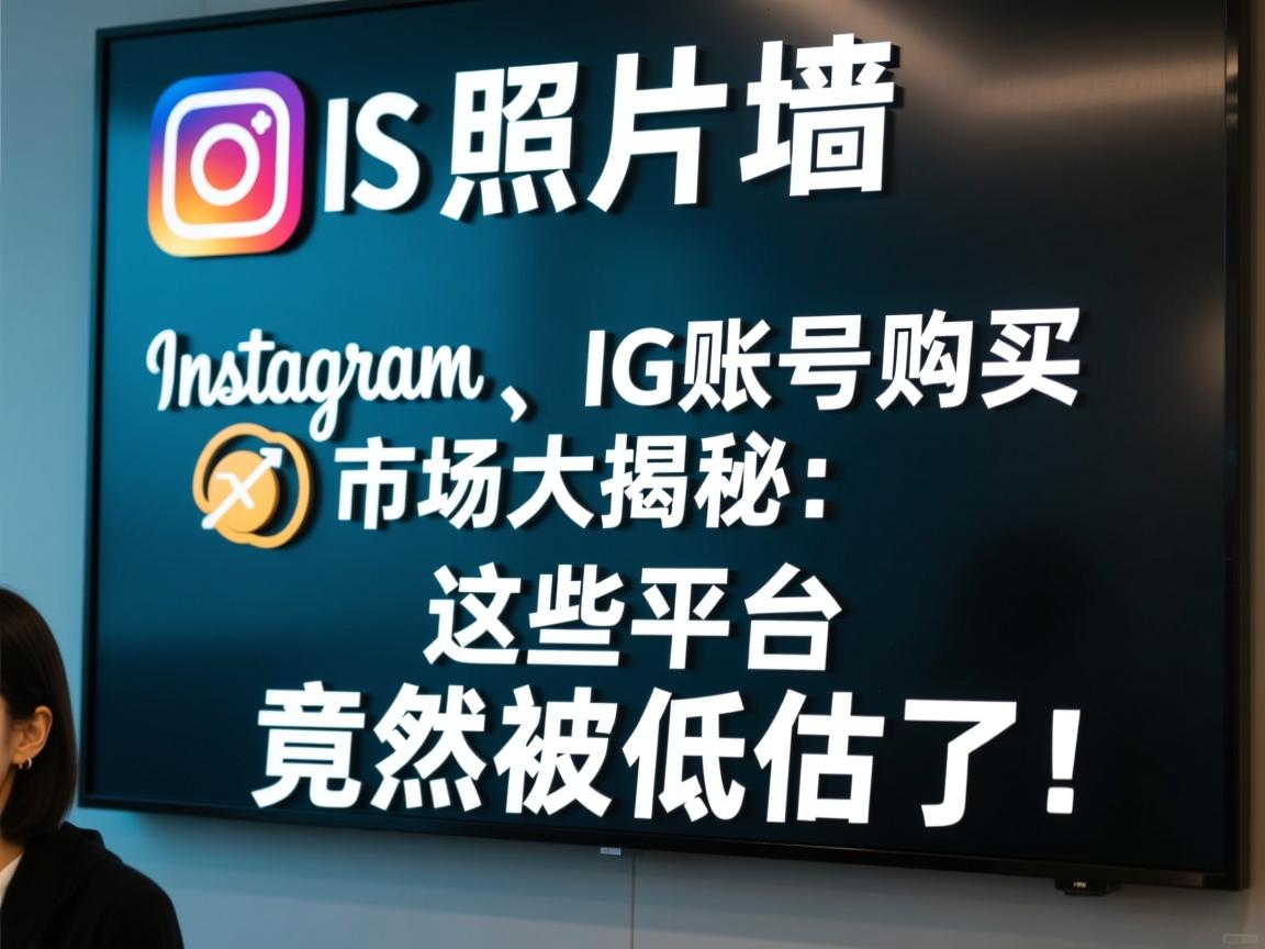 “INS、照片墙、‎Instagram、IG账号购买市场大揭秘：这些平台竟然被低估了！”