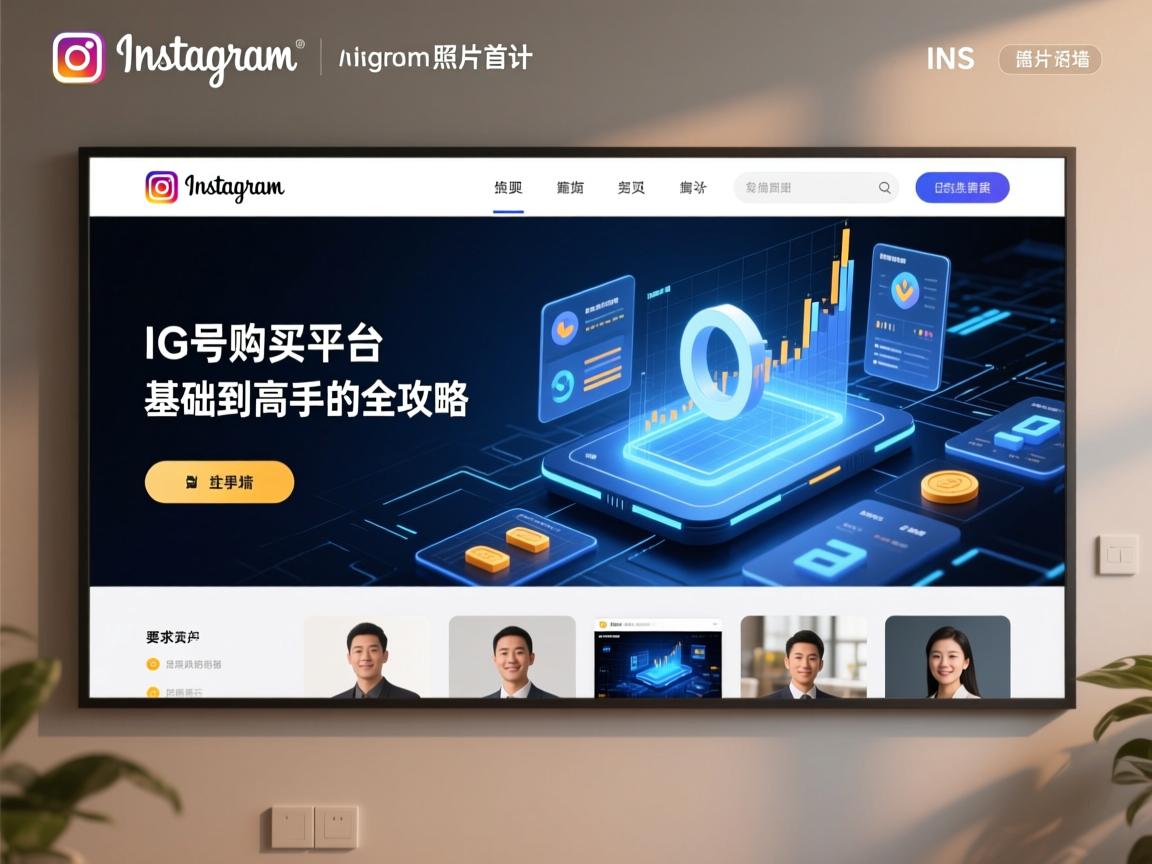 INS、照片墙、‎Instagram、IG号购买平台首页设计：从基础到高手的全攻略