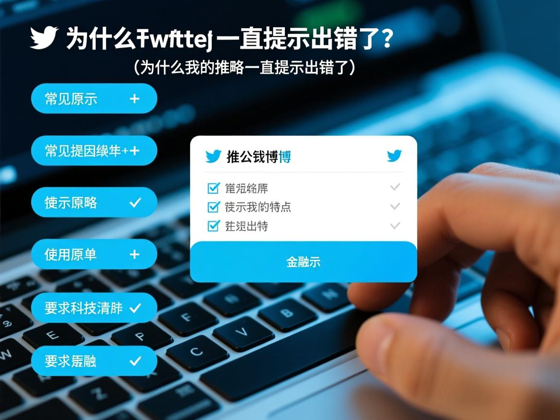 为什么推特一直提示出错了？,常见原因清单+使用提示策略(为什么我的推特一直提示出错了)