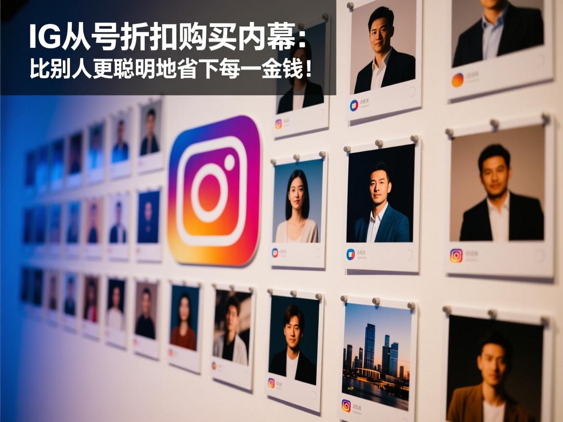 INS、照片墙、‎Instagram、IG账号折扣购买内幕：比别人更聪明地省下每一分钱！