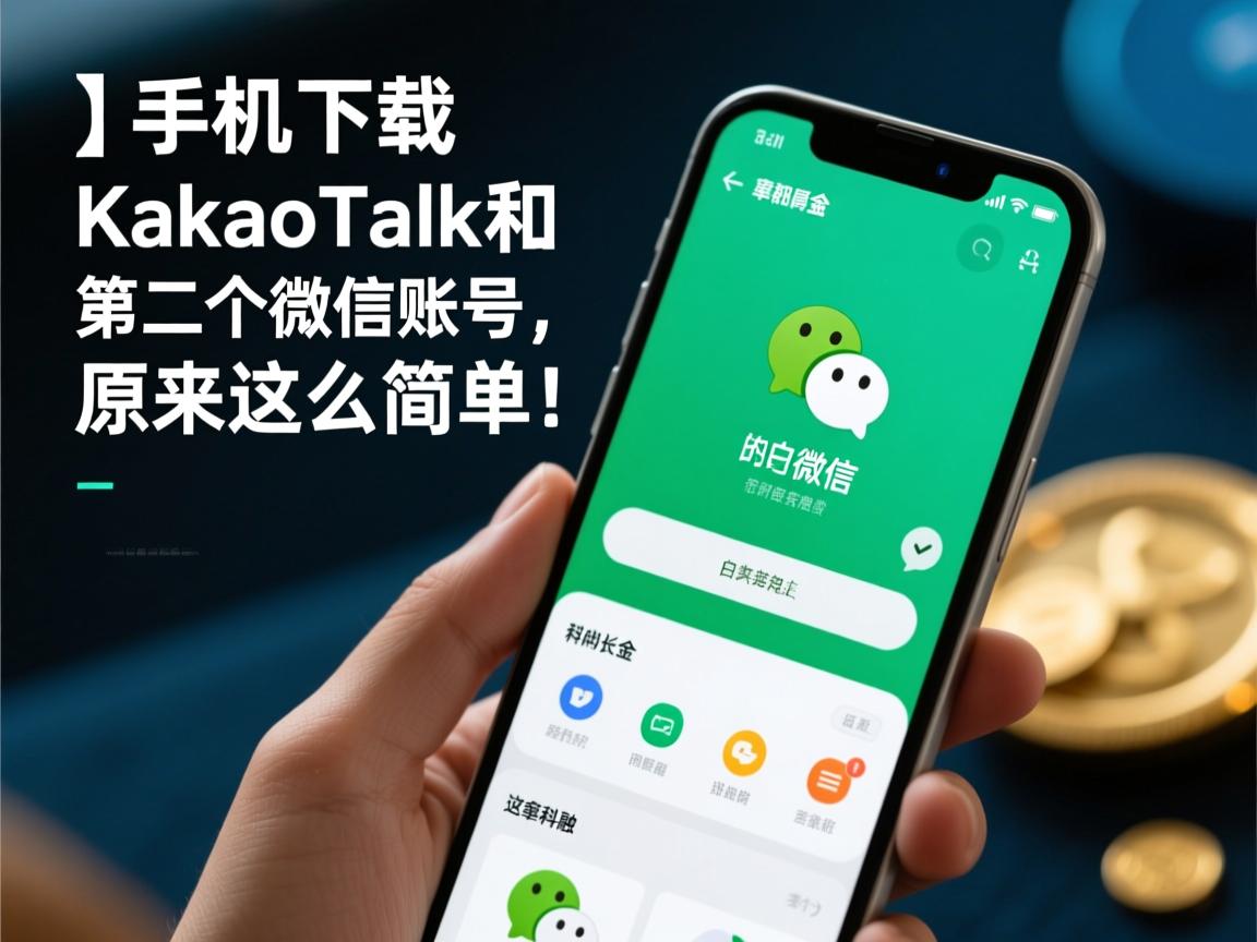 }手机下载KakaoTalk和第二个微信账号，原来这么简单！