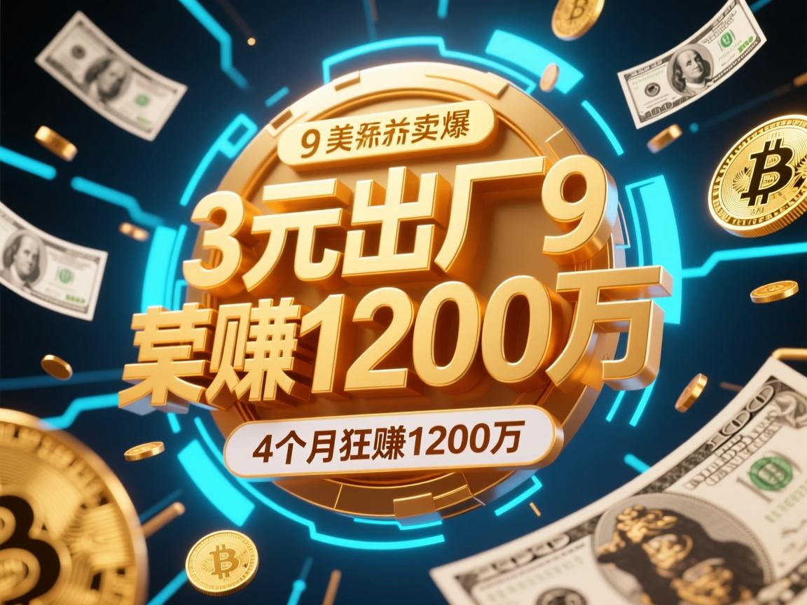 3元出厂9美元卖爆，某产品4个月狂赚1200万