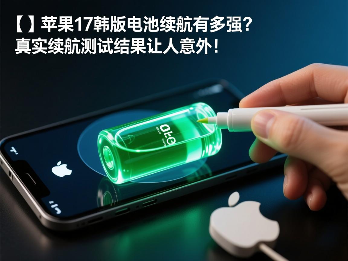 }苹果17韩版电池续航有多强?真实续航测试结果让人意外!
