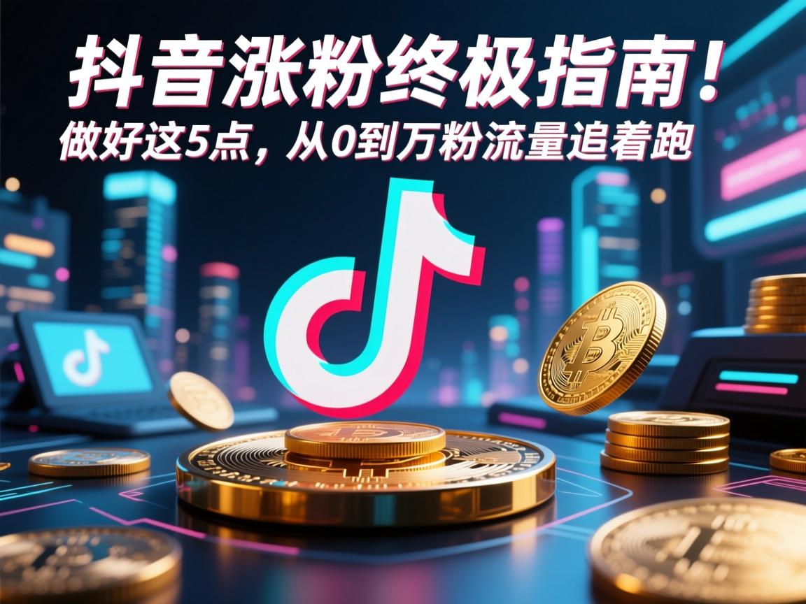 抖音涨粉终极指南!做好这5点,从0到万粉流量追着跑