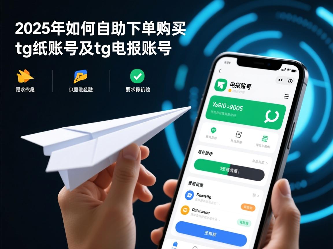 2025年如何自助下单购买tg纸飞机账号及tg电报账号