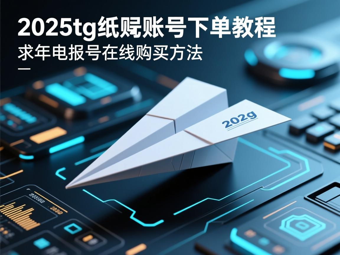 2025tg纸飞机账号下单教程：年份电报号在线购买方法