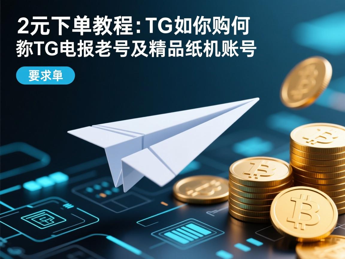 2元下单教程：教你如何购买TG电报老号及精品纸飞机账号